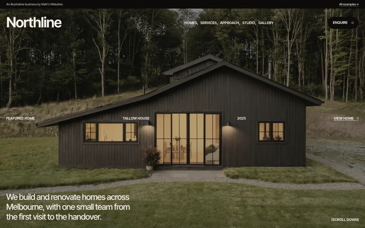 Northline website homepage